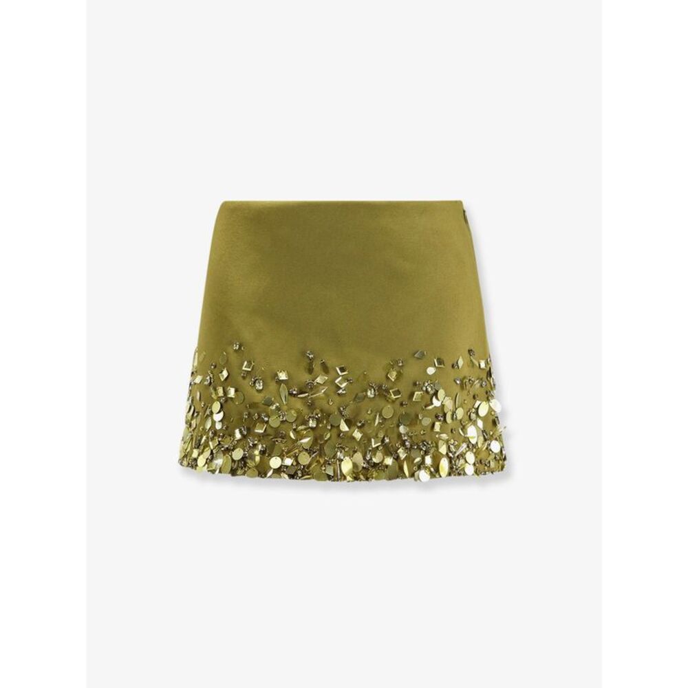 Retrofete Women Mini Skirt With Sequins And Rhinestones